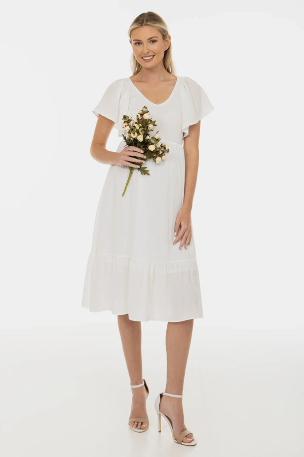 Rochie de mireasă pentru gravide încrețituri