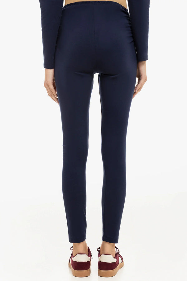 Colanți din bumbac pentru gravide – albastru închis