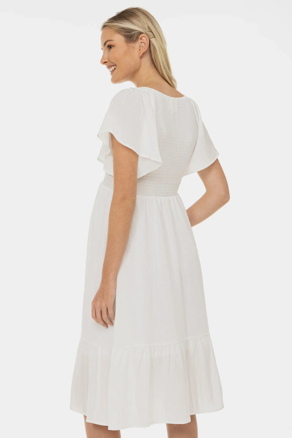 Rochie de mireasă pentru gravide încrețituri