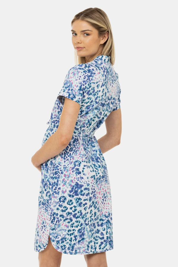 Rochie elastică pentru gravide și alăptare, cu imprimeu