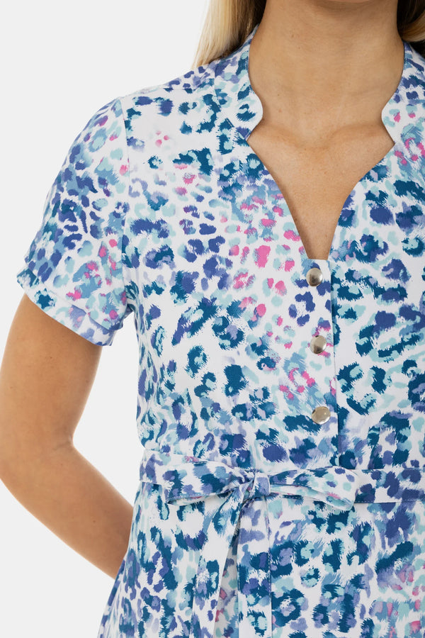 Rochie elastică pentru gravide și alăptare, cu imprimeu