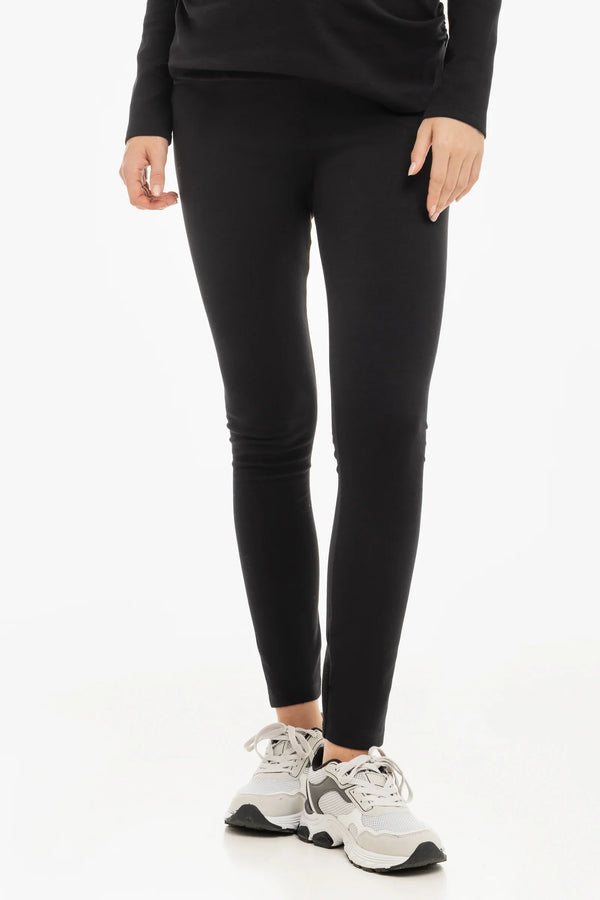 Colanți din bumbac pentru gravide – neagră