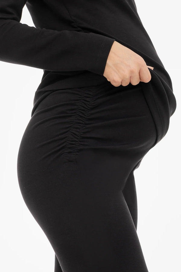 Colanți din bumbac pentru gravide – neagră