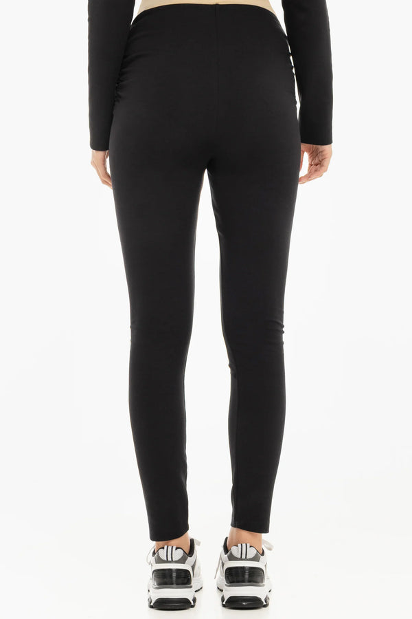 Colanți din bumbac pentru gravide – neagră