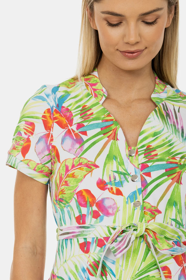 Rochie elastică pentru gravide și alăptare – imprimeu floral