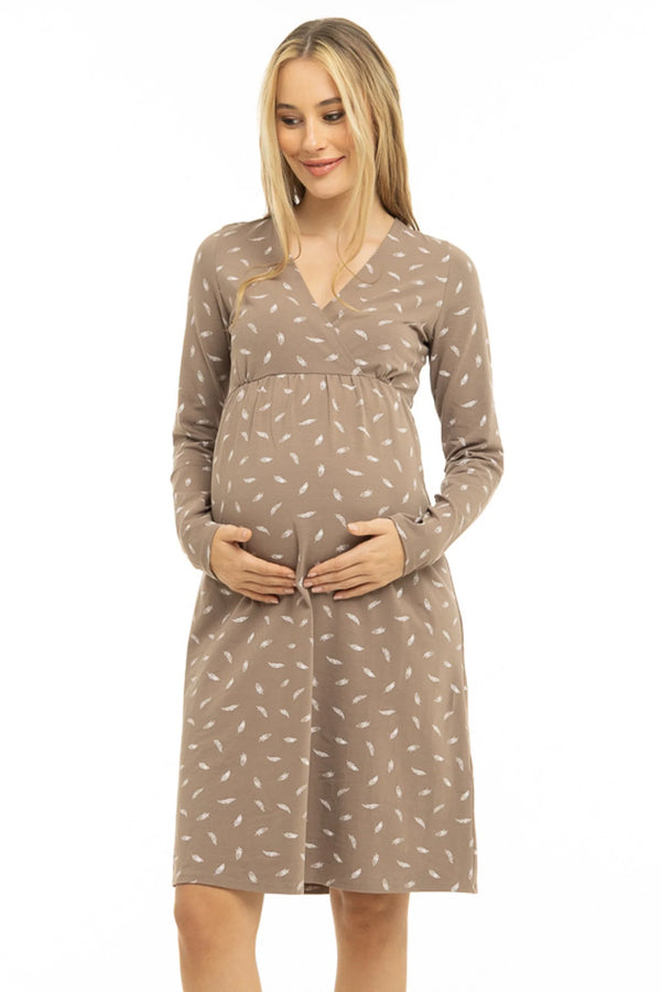 Cămașă de noapte pentru gravide și alăptare – Pene