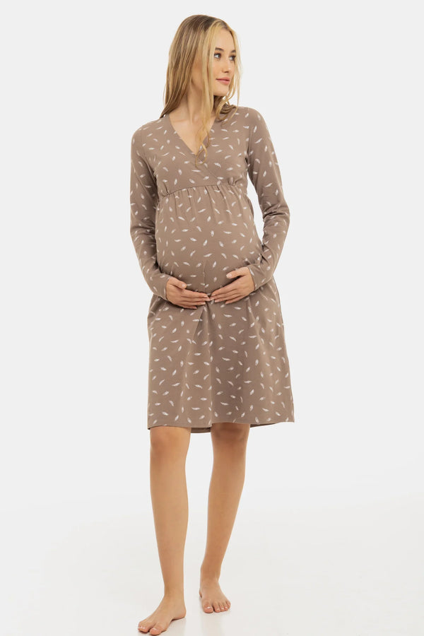 Cămașă de noapte pentru gravide și alăptare – Pene