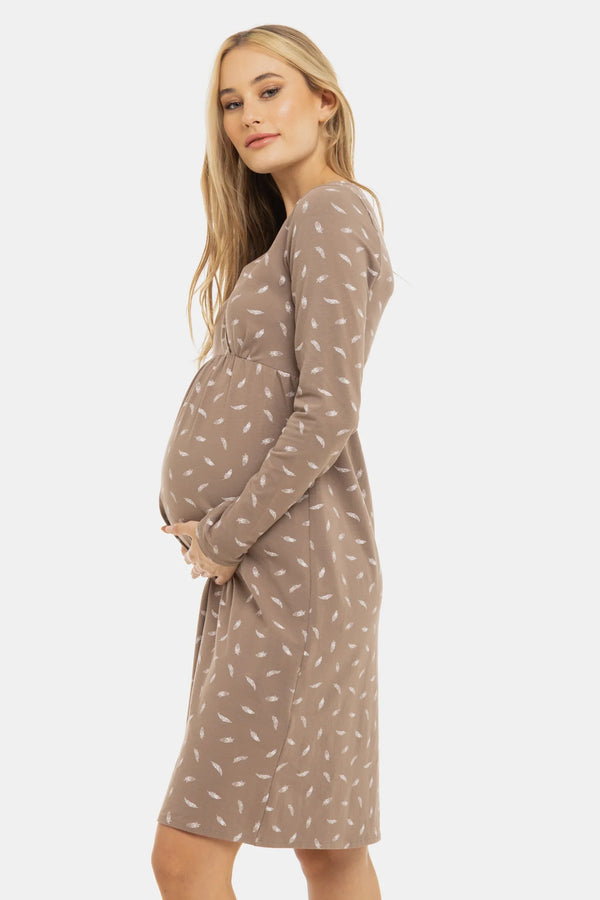 Cămașă de noapte pentru gravide și alăptare – Pene