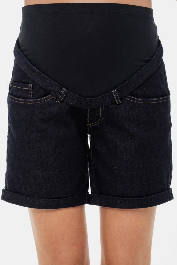 Pantaloni scurți din denim pentru gravide
