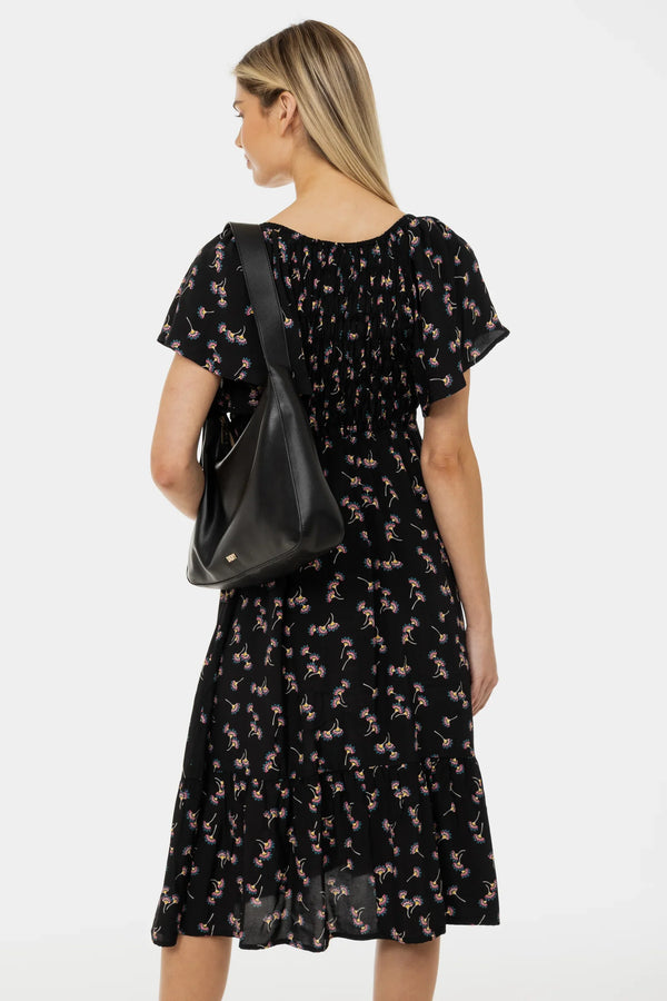 Rochie boho pentru gravide cu decolteu din dantelă