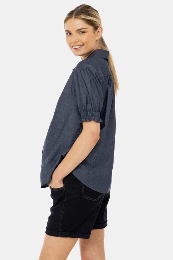 Pantaloni scurți din denim pentru gravide