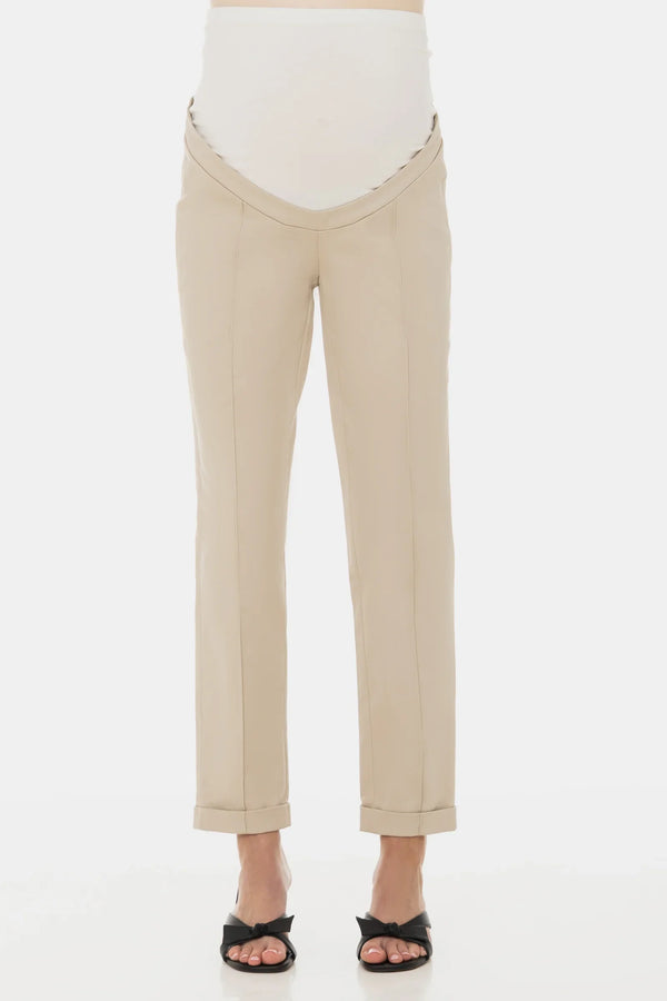 Pantaloni strâmţi din bumbac pentru gravide