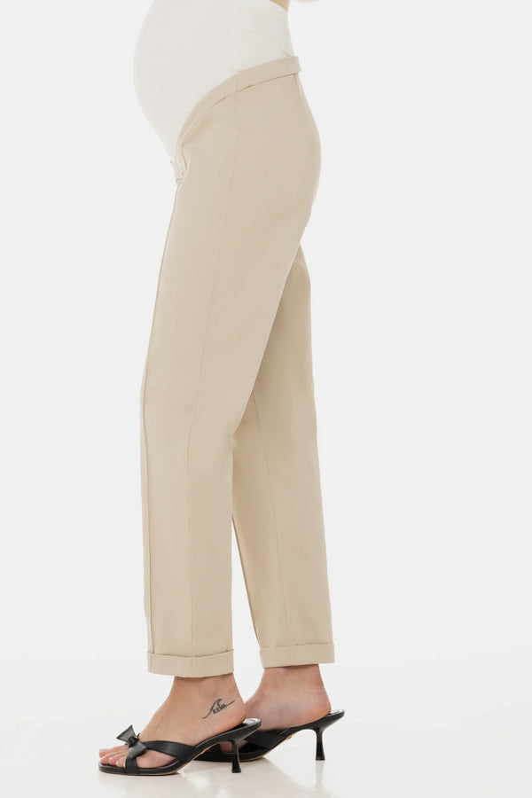 Pantaloni strâmţi din bumbac pentru gravide