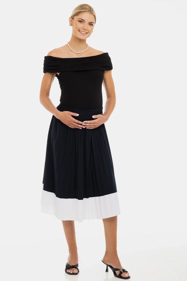 Fustă plisată pentru gravide