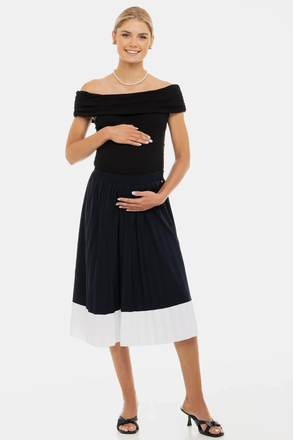 Fustă plisată pentru gravide