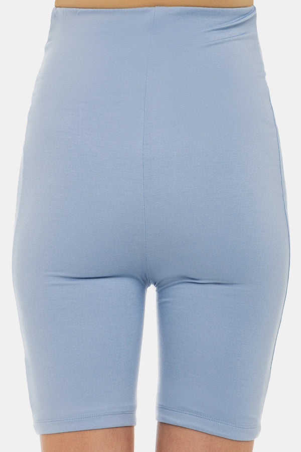 Colanți moi dubli pentru gravide - albastru deschis