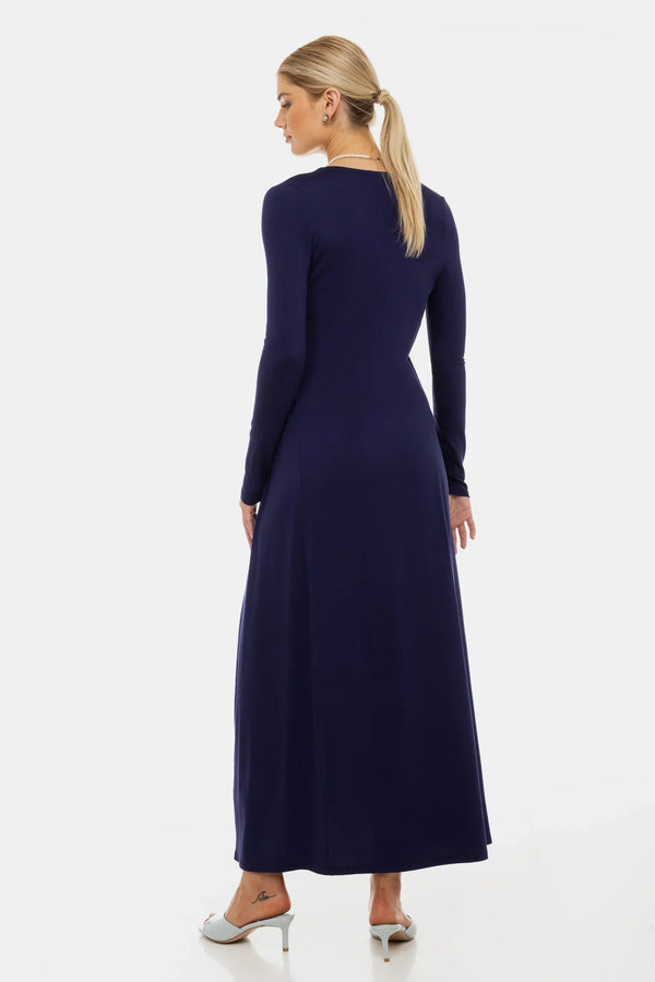 Set rochie și cardigan pentru gravide – bleumarin