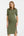Rochie din bumbac rib pentru gravide și alăptare – verde olive