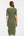 Rochie din bumbac rib pentru gravide și alăptare – verde olive