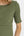 Rochie din bumbac rib pentru gravide și alăptare – verde olive