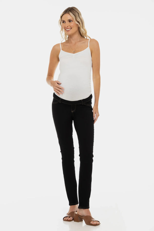 Top pentru gravide cu bretele subțiri - ecru