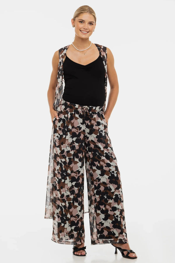 Kaftan din șifon pentru gravide cu imprimeu floral