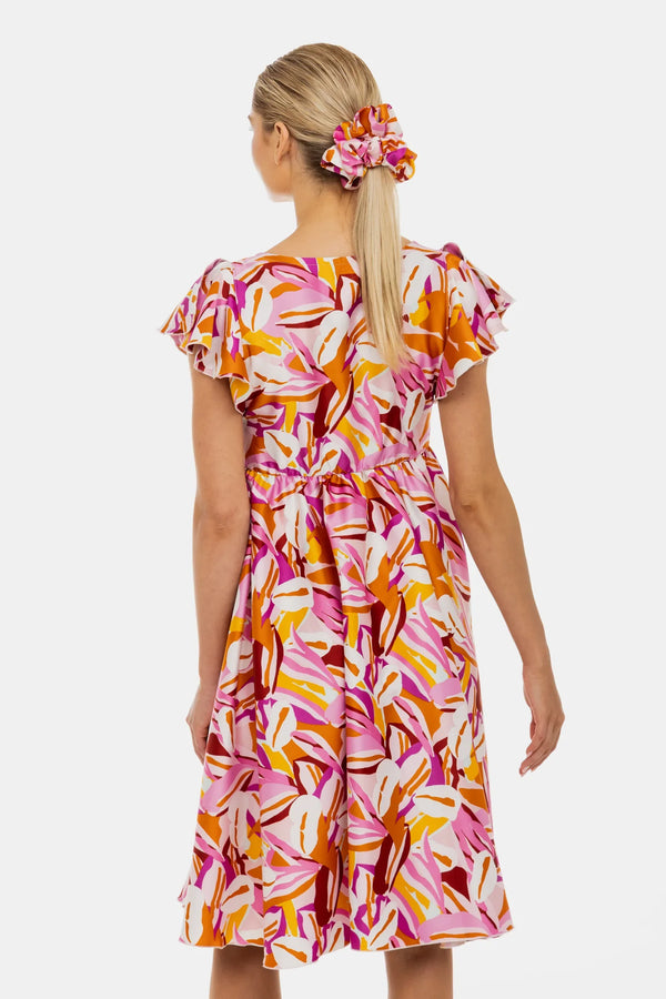 Rochie vaporoasă din satin pentru gravide și alăptare