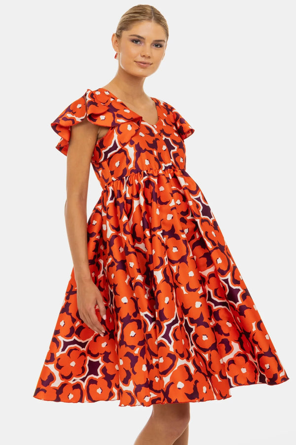 Rochie vaporoasă din satin pentru gravide și alăptare