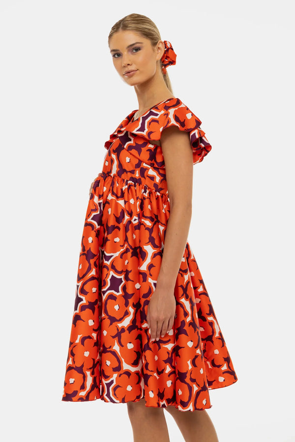 Rochie vaporoasă din satin pentru gravide și alăptare