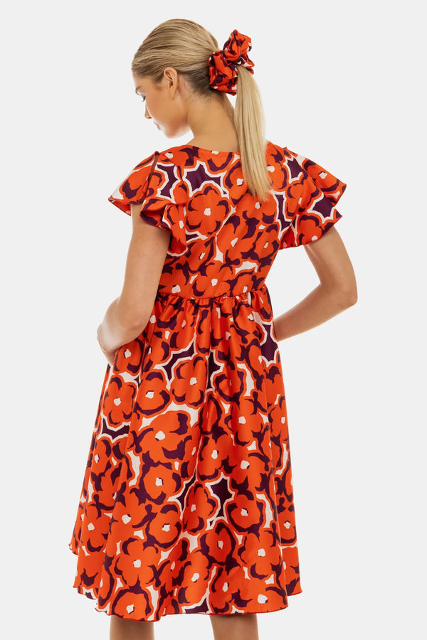 Rochie vaporoasă din satin pentru gravide și alăptare