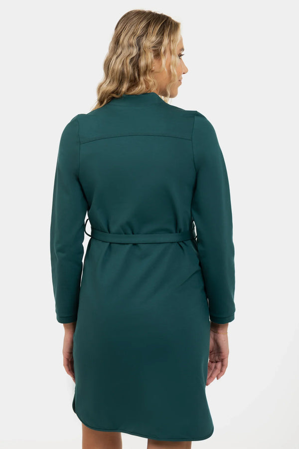 Rochie elastica pentru gravide și alăptare - turcoaz