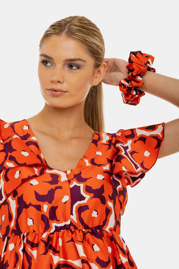 Rochie vaporoasă din satin pentru gravide și alăptare