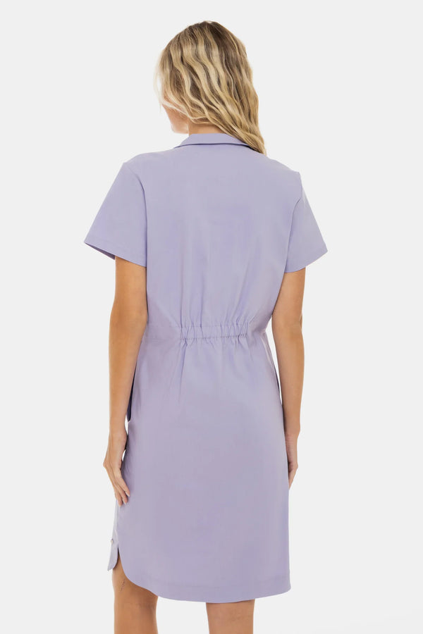 Rochie elastică pentru gravide și alăptare – liliac