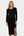Rochie neagra lunga pentru gravide cu fentă laterală