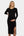 Rochie neagra lunga pentru gravide cu fentă laterală