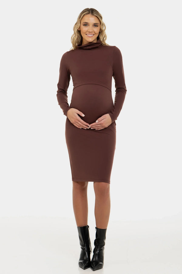 Rochie cu guler pentru gravide și alăptare