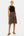 Rochie elegantă cu top din bumbac rib și fustă vaporoasă