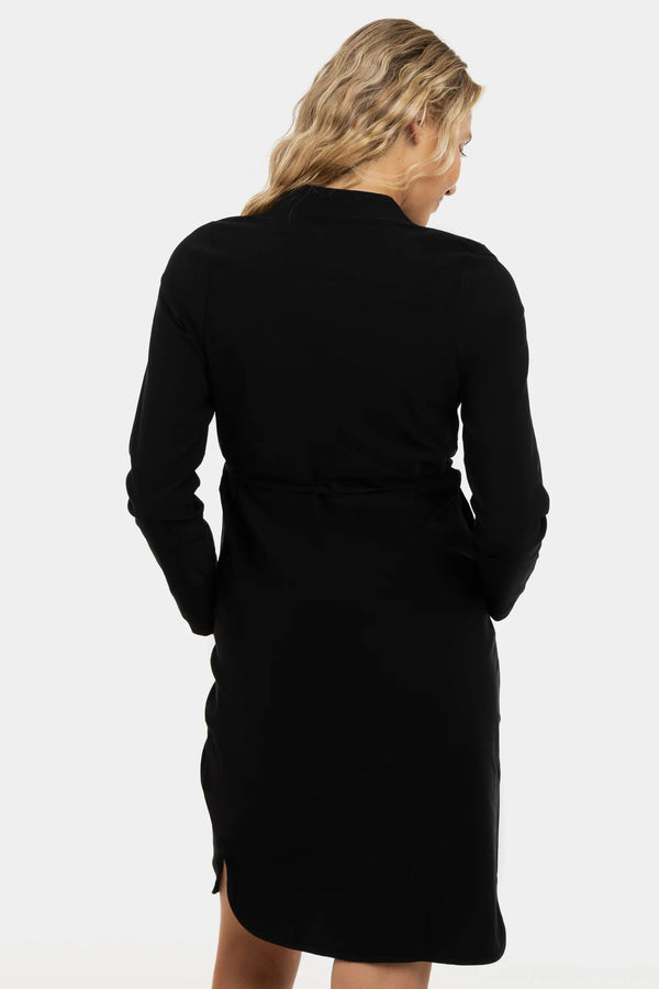 Rochie elastică neagra pentru gravide și alăptarе