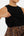Rochie elegantă cu top din bumbac rib și fustă vaporoasă