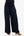 Pantaloni din satin cu pliuri pentru gravide – bleumarin
