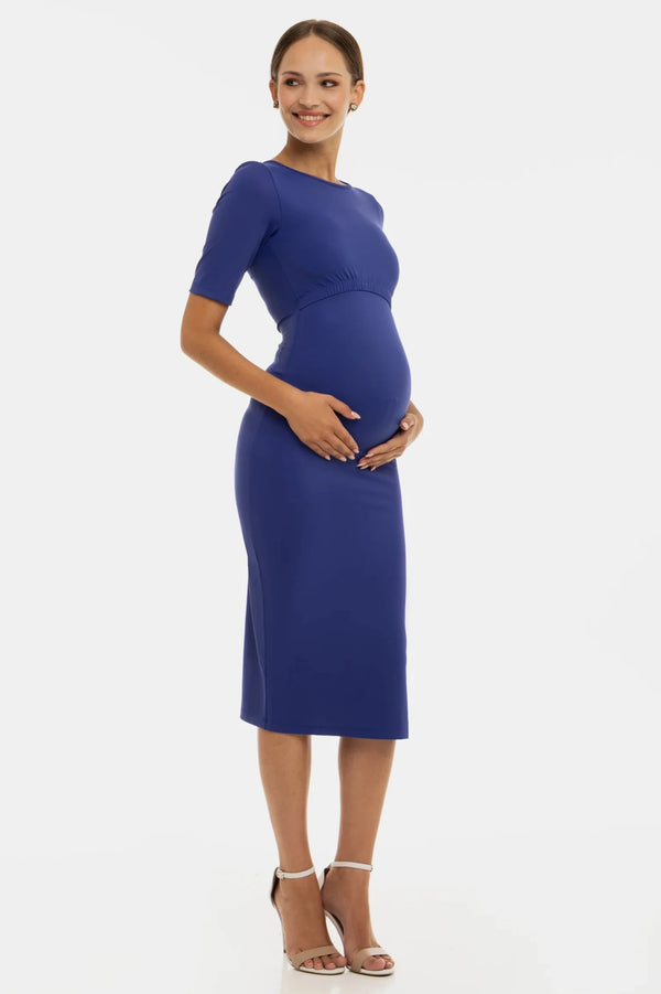 Rochie lunga elastica pentru gravide și alăptare