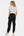 Pantaloni cargo din satin pentru gravide - negru