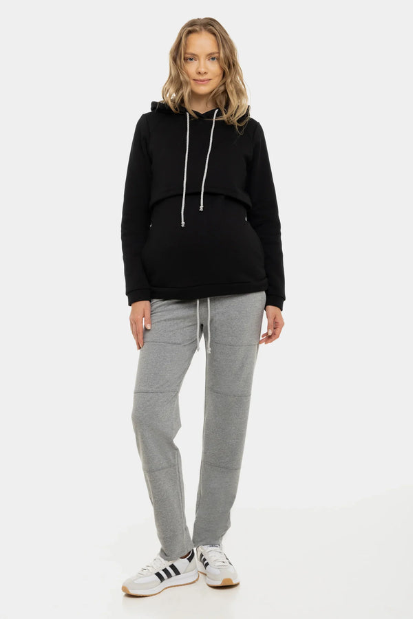 Pantalon sport pentru gravide – gri