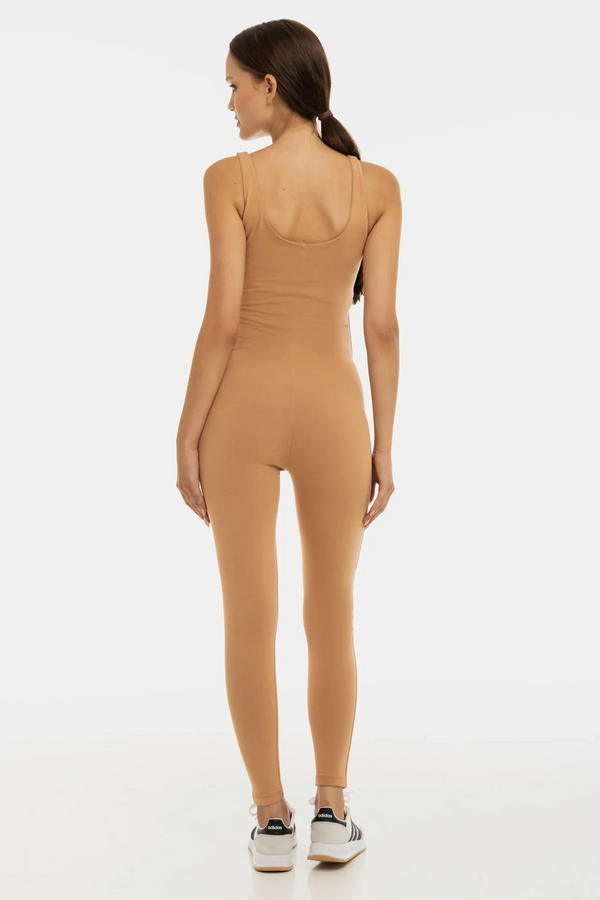 Salopetă dublă din bumbac pentru gravide – bej