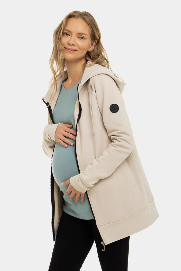 Bluză moale cu încrețituri pentru gravide din modal – verde