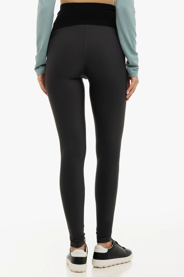 Colanți de culoare gri flaușați la interior pentru gravide