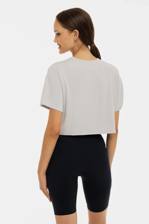 Colanți scurți pentru gravide cu încrețituri - albastru închis