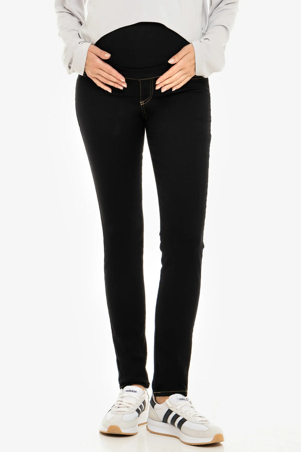 Blugi elastici pentru gravide cu curea detașabilă