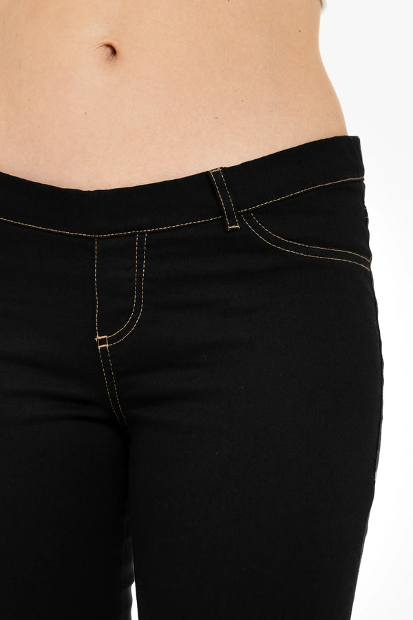 Blugi elastici pentru gravide cu curea detașabilă