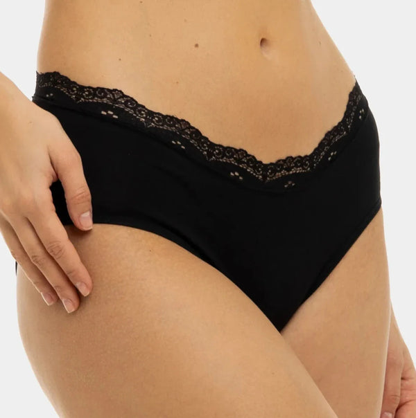 Bikini din bumbac pentru gravide cu dantelă